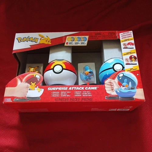 Pokémon Pikachu Repeat Ball & Mudkip Dive Ball Surprise Attack Game New with Tag