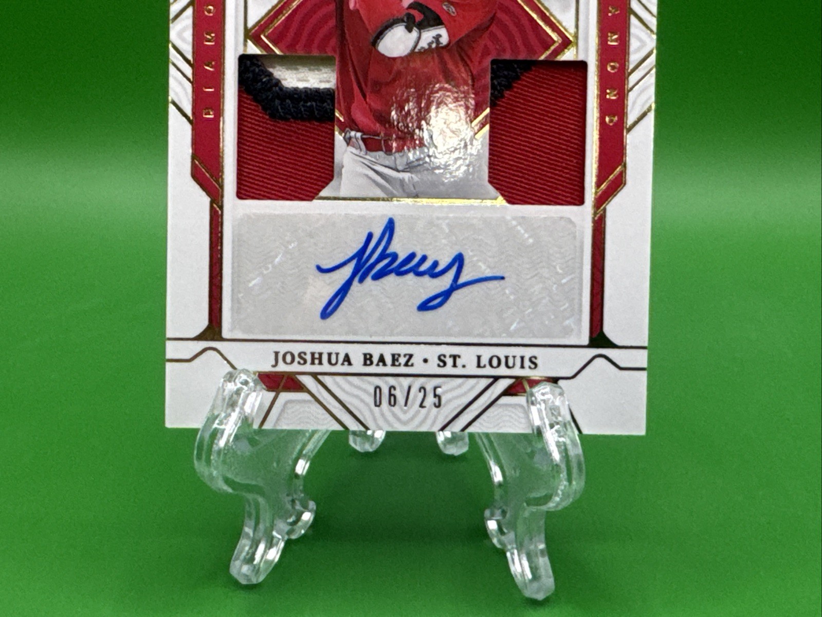 2022 Panini National Treasures Diamond Autographs Dual #9 Joshua Baez Auto /25 view 5
