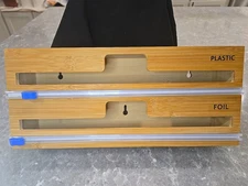 Cling Wrap/Foil Organic Dispenser, Wood