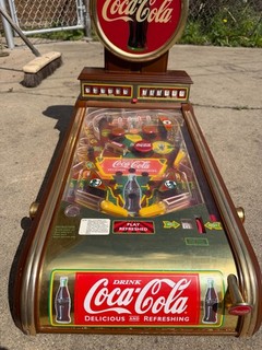 Franklin Mint 1996 Coca Cola Deluxe Edition Pinball Machine Tested!