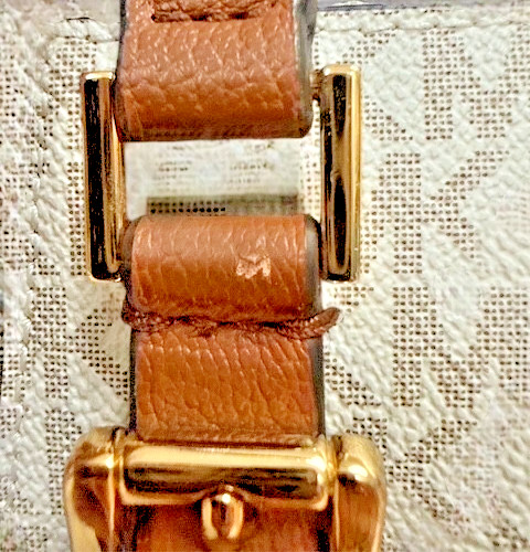 Michael Kors Charlotte Large Top Zip Tote Vanilla Signature Shoulder Bag thumbnail 12