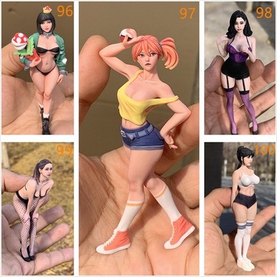 1/16th 3D Full colored Painted Realistic Girl Beauty MiniResin Figure F Car Toys