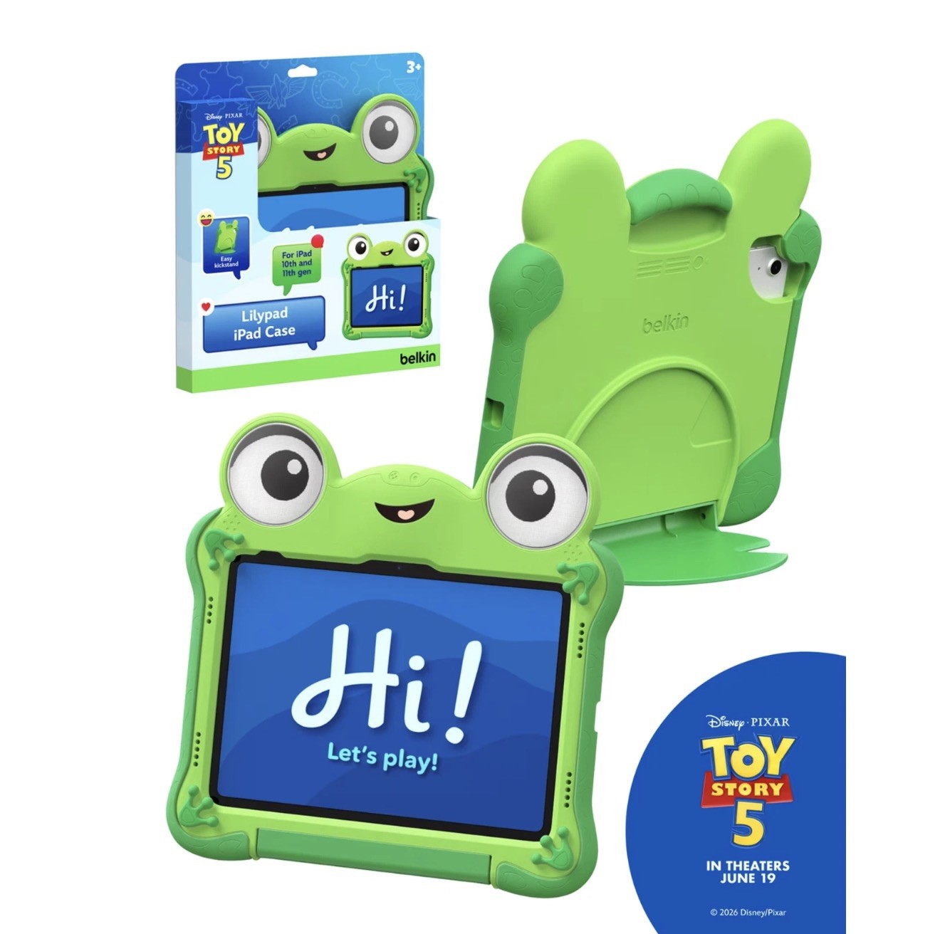 Belkin Disney Pixar Toy Story 5 Lilypad iPad A16 Case 10th/11th Gen NEW
