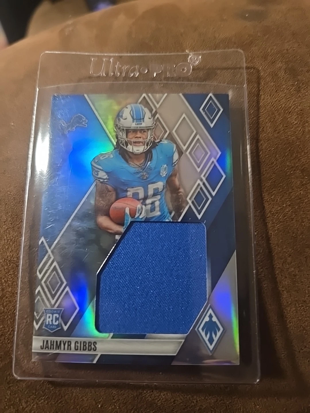 Jahmyr Gibbs Panini Phoenix Rookie Jumbo Memorabilia #RJMJG Base