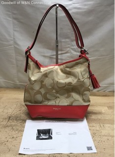 Authenticated Coach Women's Brown/Pink Purse