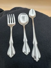 Oneida Stainless Steel Baby Spoons & Fork Set, 3 Pieces