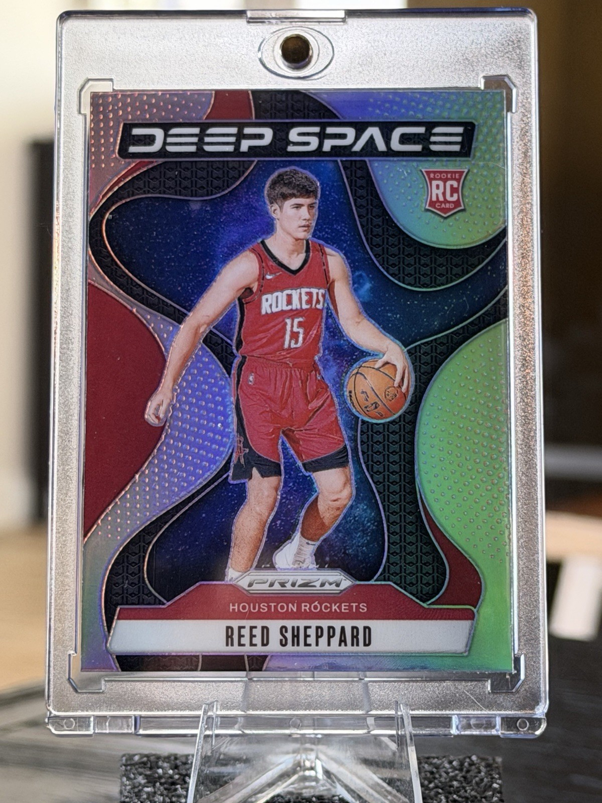 Reed Sheppard Rookie Card - 2024-25 Panini Prizm - Deep Space #6 Silver Prizm