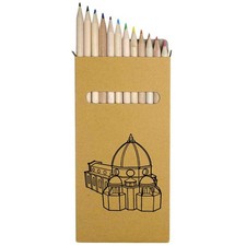 12 x lange Farbstifte "Historische Kuppel der Kathedrale von Florenz" (PE00092419)