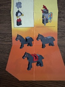 Vintage 1992 Lego System Castle 6009 Medieval Black Knight Manual ONLY