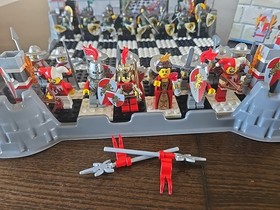 LEGO Kingdoms Chess Set (853373) Missing One Weapon With Extra Weapons Used