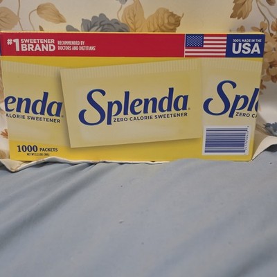 Splenda Zero Calorie Sucralose Sugar Substitute 1000 Sachets Pantry 2.2 lbs