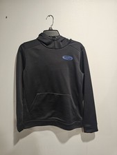 New Boys Under Armour Black And Blue Hooded Sweatshirt Size Large