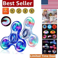 Portable Pocket-Sized Fidget Spinners - Light-Up Sensory Toys for Kids 4-12