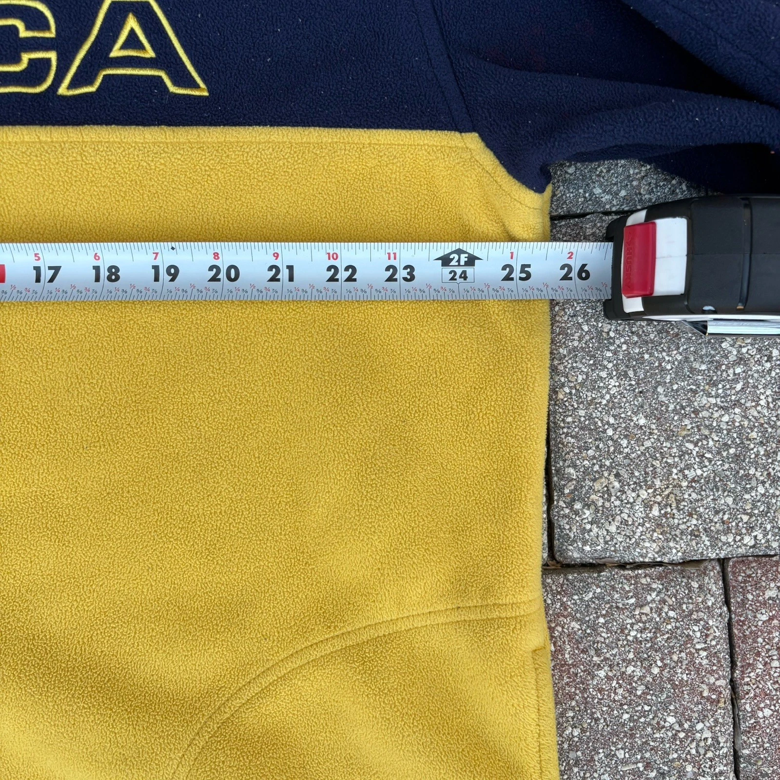 Nautica Men's Colorblock Fleece 1/4 Zip Pullover Sweatshirt Pockets L - product detail image 3