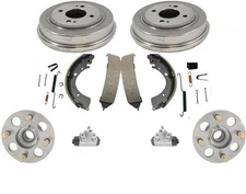 8 Pcs Kit For Honda Civic 92-00 Wheel Hub Bearins Drums Shoes & Hardware Kit