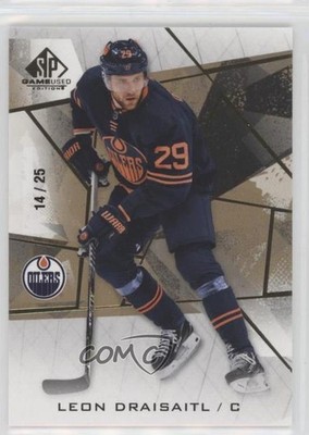 2021-22 Upper Deck SP Game Used Gold Fragment 14/25 Leon Draisaitl #9 07vd
