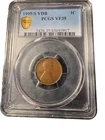 1909 S VDB 1C Lincoln Wheat Cent PCGS VF35 - Very Nice Medium Brown Toning