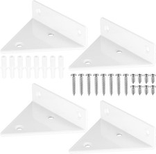Pack of 4 Floating Shelf Brackets, Invisible Triangle Wall Brackets, Hidden Wal