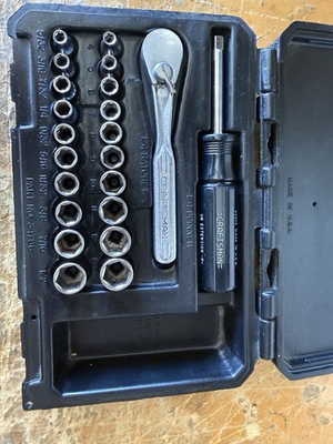 #ad #ad Craftsman USA 1 4” Drive Socket Set 21 Pc G Series SAE Metric w Case $36.99