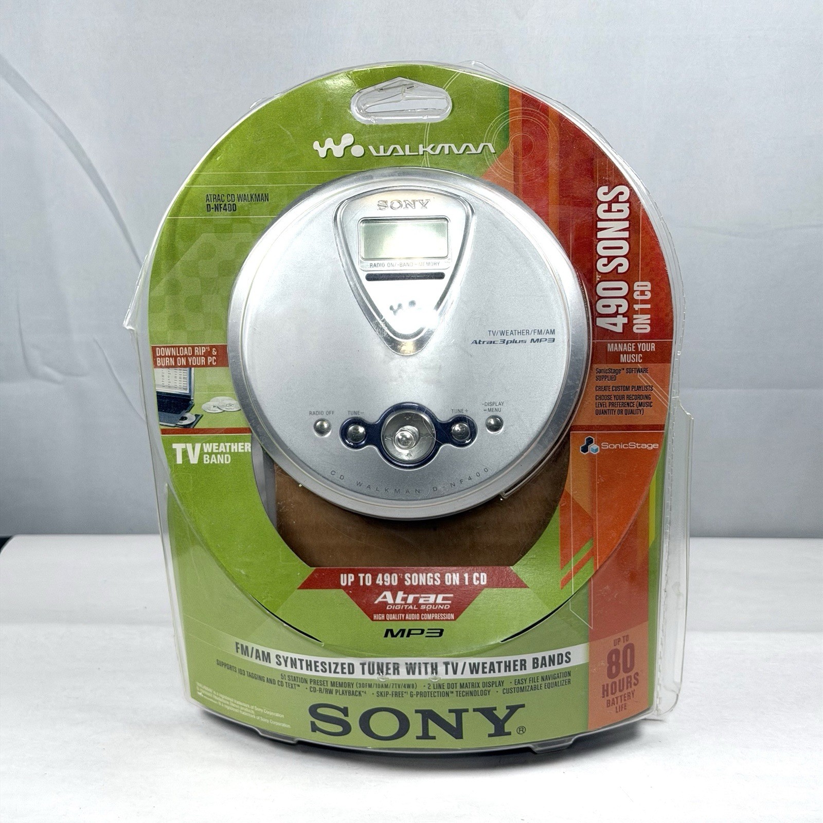 Atrac Plus Mp3 Fm/am/ Tv/weather Bands