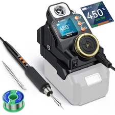 Preciva Cordless Soldering Iron Station for Dewalt 18-20V Battery - LCD Displ...