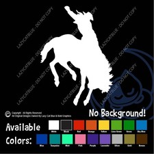 Rodeo Decal Horse Cowboy Bucking Bronco Riding Sticker Western Life Ranch Farm