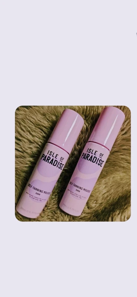 Isle of Paradise Dark Self-Tanning Mousse 200ml Pack of 2