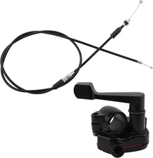 7/8'' Thumb Throttle Kit with Cable - Aluminum for 50-250cc ATV & Mini Bike