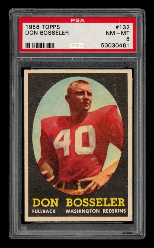 1958 Topps Set-Break #132 Don Bosseler PSA 8 NM-MT