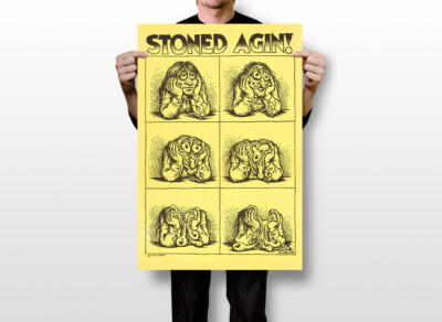 Stoned Agin Robert Crumb Cultural Icon Comic Art Wall Room Poster