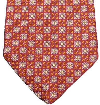 ROBERT TALBOTT Best of Class Tie TEXTURZED SILK Red Gold White Lilac Mens