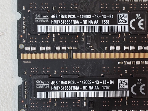 SK Hynix (10x 4GB) 1Rx8 PC3L-14900S Laptop or Apple iMac RAM HMT451S6BFR8A-RD - Picture 3 of 5