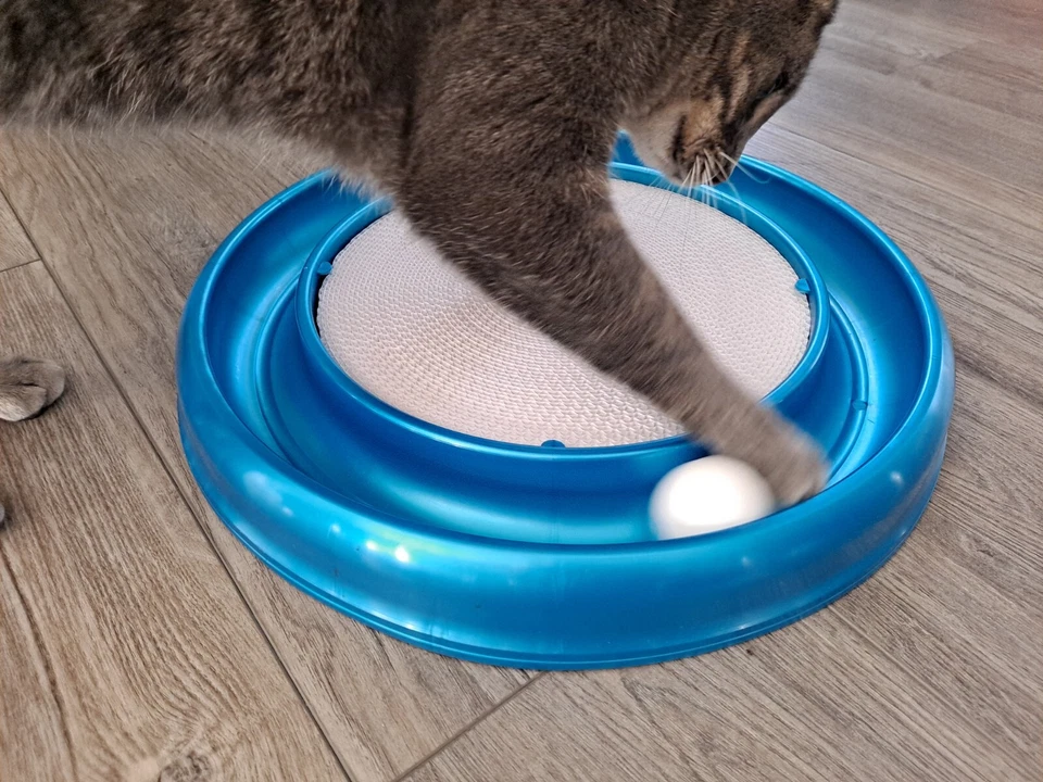 Cat Scratcher Replacement Pads, Stylish White 3 pk, Fit Turbo & Star Chaser Toys - Image 4 of 4