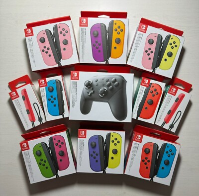 Nintendo Switch Original Joy-Con Set Orange Lila Blau Grün Pink Pro Controller