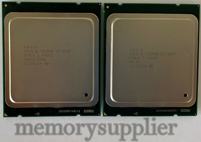 Lot of 2 Intel Xeon Processor E5-2609 (10M Cache, 2.40GHz, 6.40GT/s Intel) SR0LA