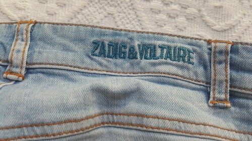Zadig Et Voltaire 12 Years/ XS Magnificent Light Blue Jeans Pants For Girl Tbe - Picture 5 of 6