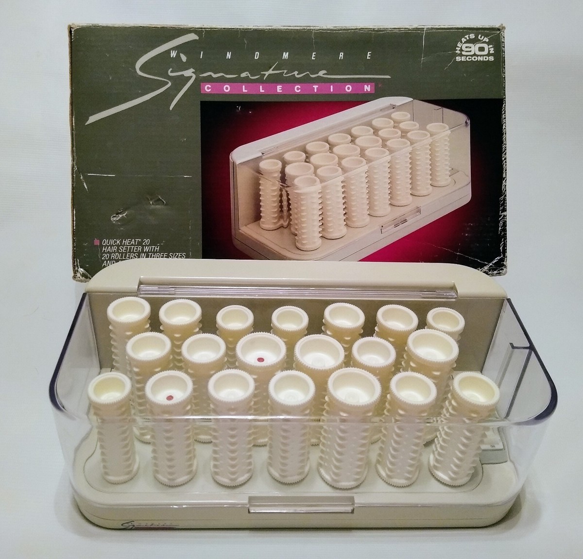 Windmere Quick Heat 20 Hair Setter Hot Curlers New Old Stock with - Main Image
