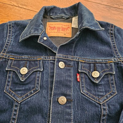 Levis Type 1 Men's XS Denim Iconic Trucker Men Jacket Gold Stitch