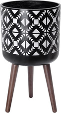 Mid-Century Pedestal Planter with Stand