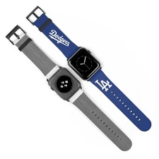 LA Dodgers Apple Watch Band Baseball Los Angeles Blue Sports Team Gear Fan