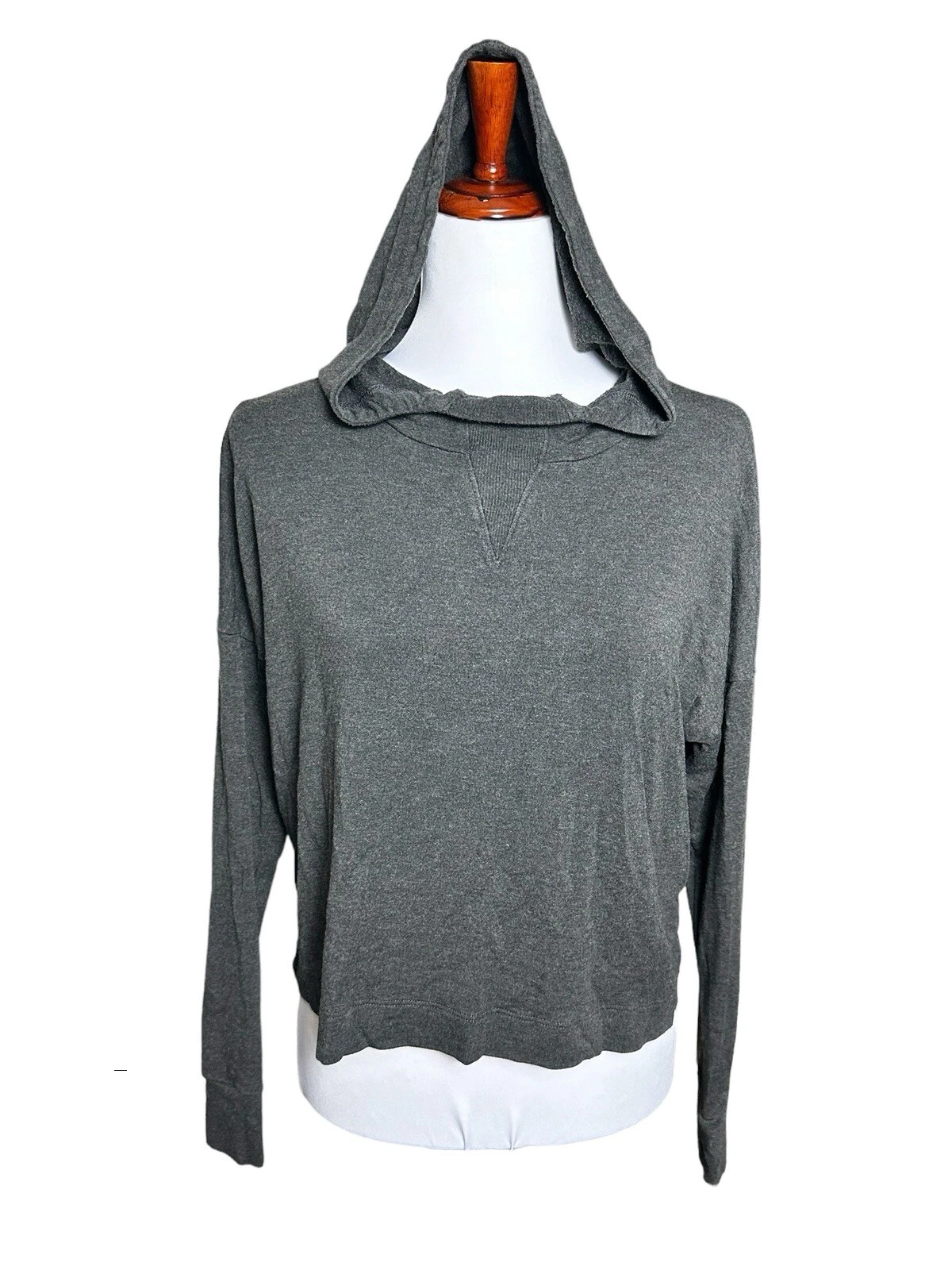 beyond-yoga cropped lightweight breathable loungewear hoodie