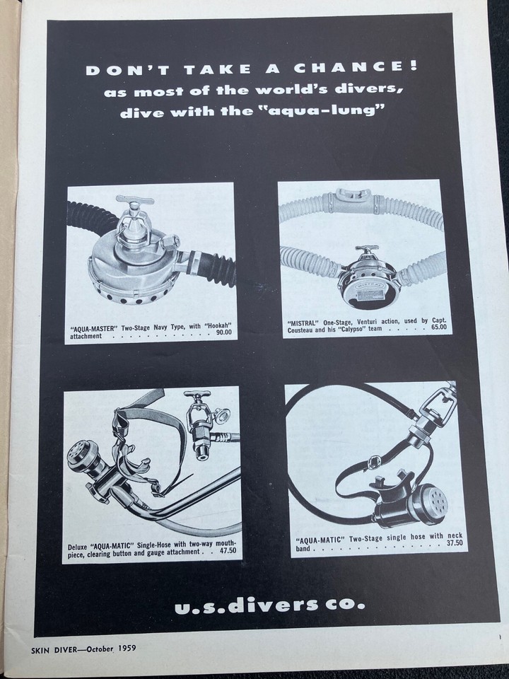 Vintage Skin Diver Magazine October 1959 eBay