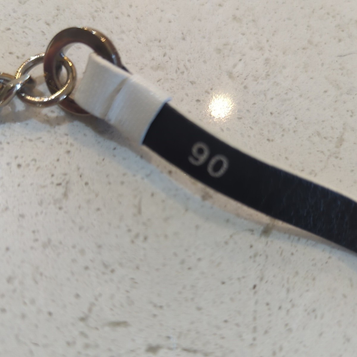 Christian Dior Belt Logo Silver Chain White Leather Charm Christian Dior Belt Logo Silver Chain White Leather Charm