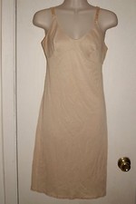 VINTAGE SEARS Full Slip Beige Anti-Cling Sz 32  VG  