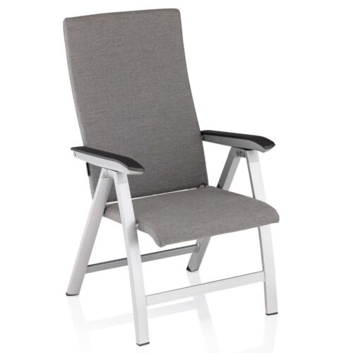 Kettler FORMA II Sunbrella fotel wielopozycyjny srebrny / flanelowy - Zdjęcie 1 z 8
