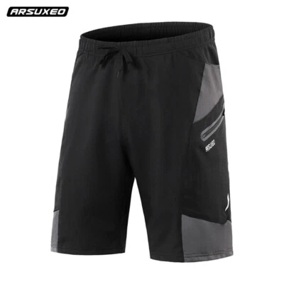 Radfahren Gel Pad Shorts MTB Fahrrad Shorts Stoßfest Taschen Schnell Trocken - Bild 1 von 4