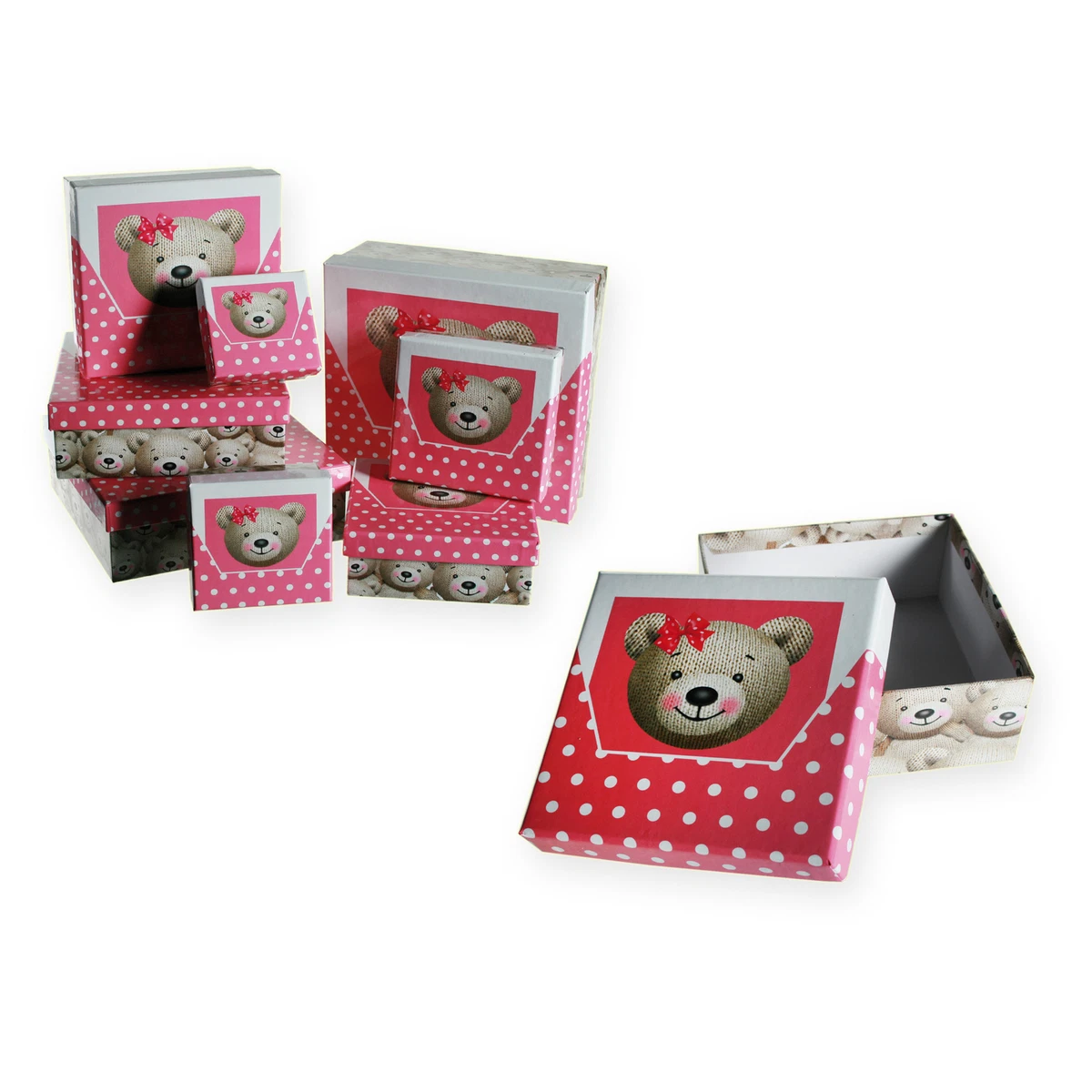Lot De 20 Sacs Cadeaux En Papier Avec Poignées - 21x15x8cm, Rose - Marque CHEPULA