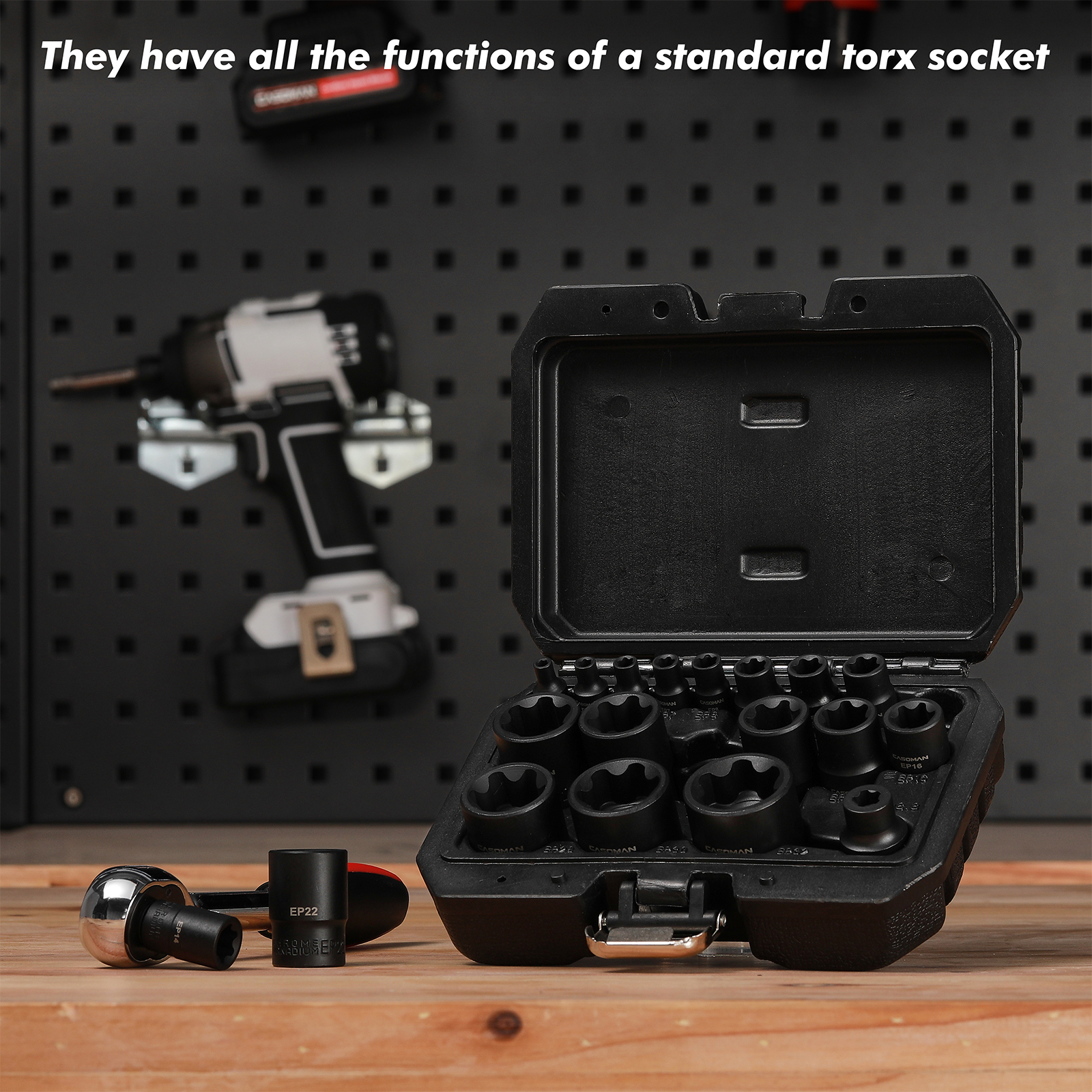 Ep Socket Set 19PCS External Torx Plus Socket Set 6 Point EP Socket EP4-EP32 5 Point ...
