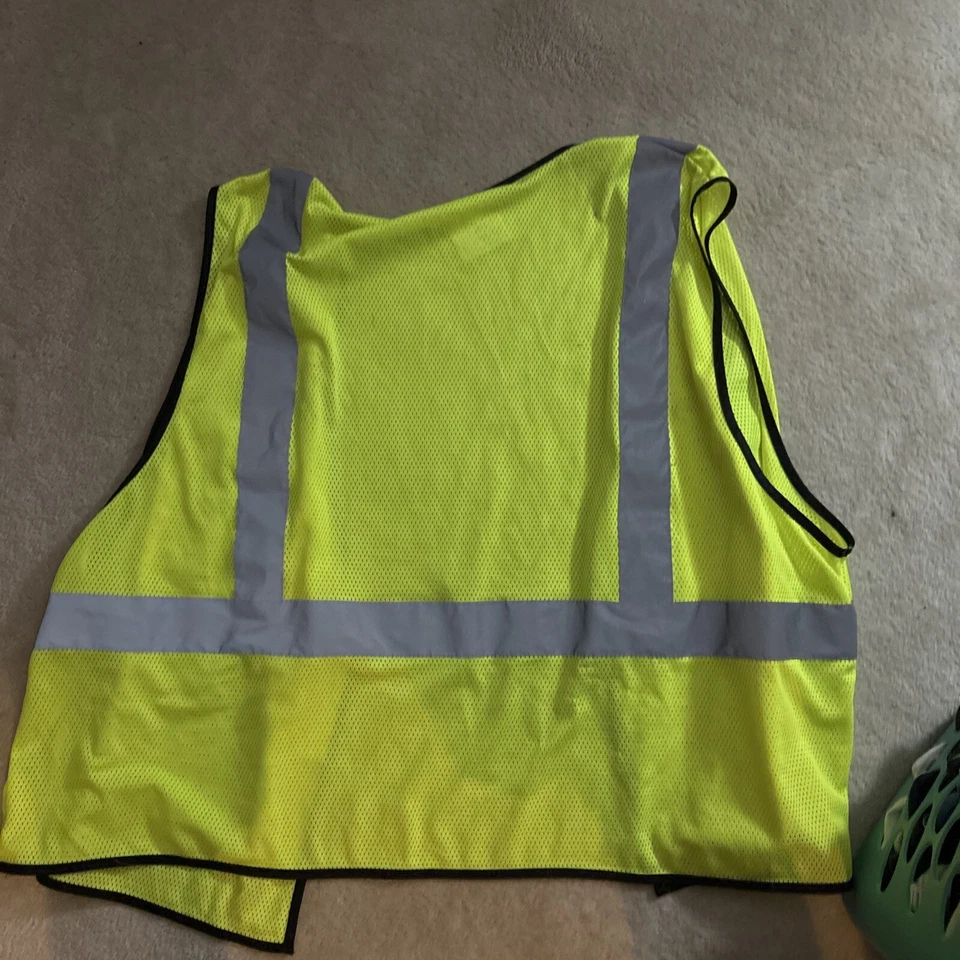 Ultra Rare Pizza Hut Construction Vest Bright Green  - Image 4 of 4