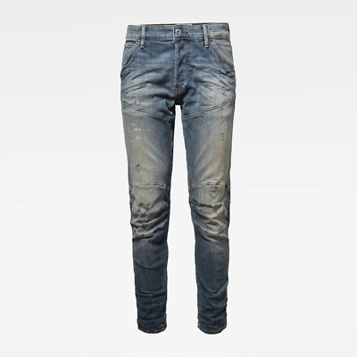 .G-Star '5620 3D SLIM' Antic Faded Ripped Marine Super Slim Fit W34 L32